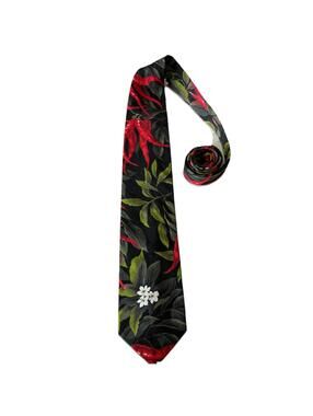 Fresh Impressions Organically Sewn Hot chili pepper men's neck tie 100% cotton